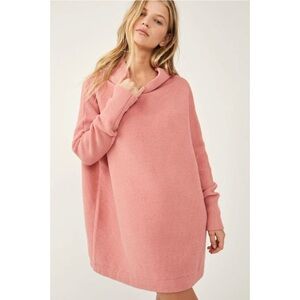 Free People | Ottoman Tunic Sweater Dusty Pink Sun Sand Size Small
